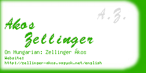 akos zellinger business card